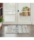 Twilight Area Rug Nourison Twilight Area Rug TWI10 Ivory/Navy 2' x 3'
