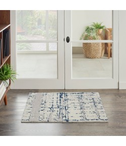 Nourison Twilight - Twi10 Ivory Navy Area Rug 2 ft. X 3 ft. Rectangle