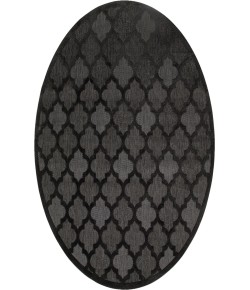 Nourison Easy Care Charcoal Black NES01 10 ft. Round Rug