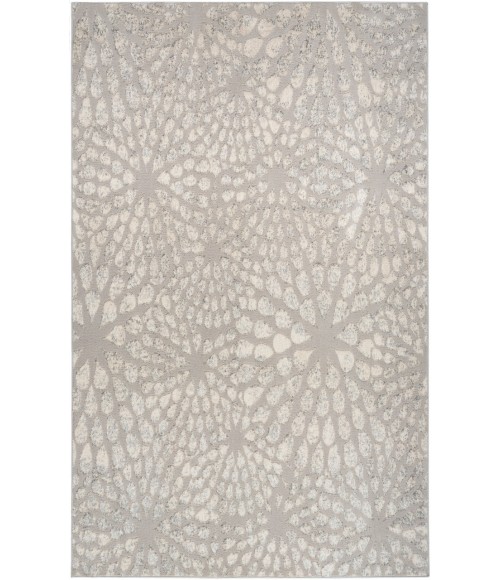 Nourison Ambiance Grey Silver AMI02 3 ft. 11 in. X 5 ft. 11 in. Rectangle Rug