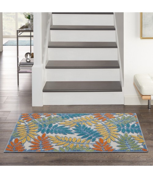 Nourison Aloha Area Rug ALH18 Ivory/Multi 2'8" x 4'