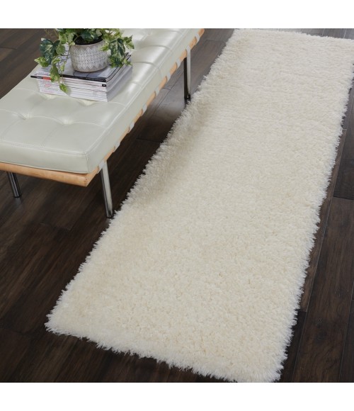 Nourison ULTRA PLUSH SHAG Area Rug Nourison Ultra Plush Shag Runner Area Rug ULP01-Ivory
