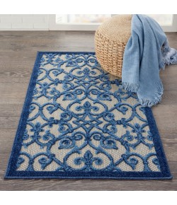 Nourison Aloha - Alh21 Grey Blue Area Rug 2 ft. 8 X 4 ft. Rectangle