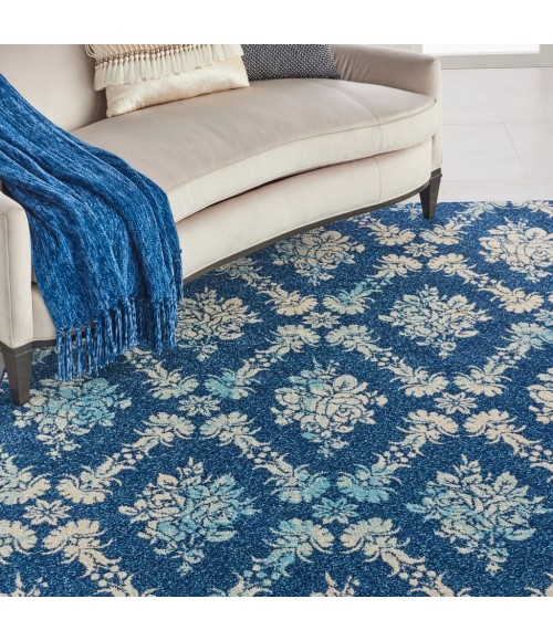 Nourison Tranquil Area Rug TRA09-Navy/Light Blue