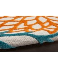 Nourison Aloha Turquoise Multicolor ALH05 3 ft. 6 in. X 5 ft. 6 in. Rectangle Rug