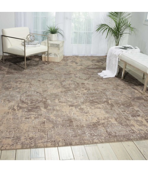 Nourison SILK ELEMENTS Area Rug Nourison Silk Elements Area Rug SKE19-Mushroom