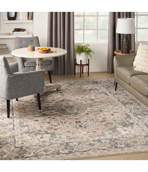 Nourison Quarry Beige Grey QUA05 8 ft. X 10 ft. Rect. Rug