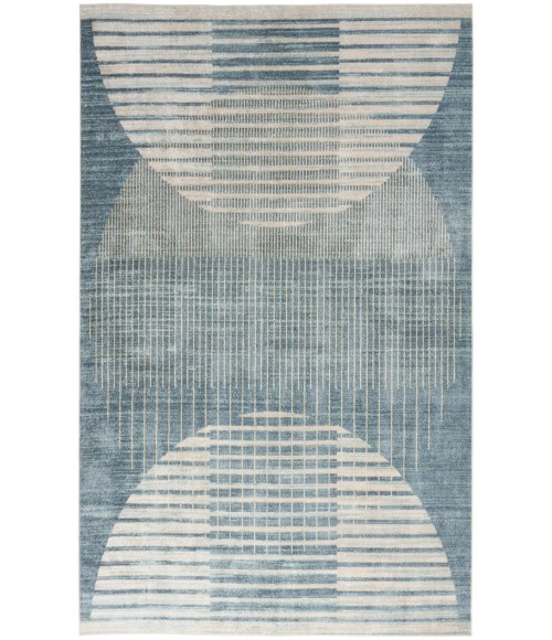 Nourison Astra Machine Washable Blue ASW03 7 ft. 10 in. X 10 ft. Rectangle Rug