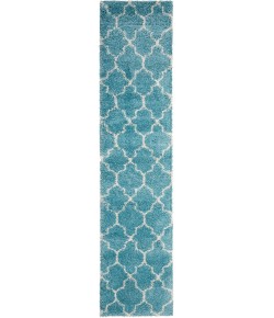 Nourison Amore - Amor2 Aqua Area Rug 2 ft. 2 X 10 ft. Rectangle