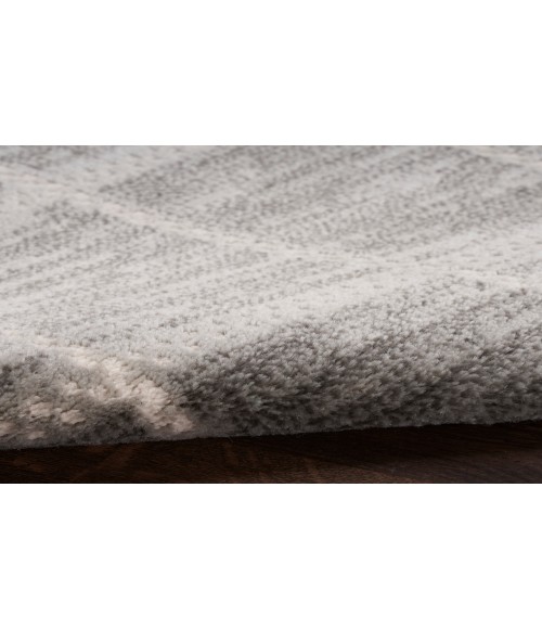 Nourison Serenity Home Grey Ivory SRH05 5 ft. 3 in. X 7 ft. 3 in. Rectangle Rug