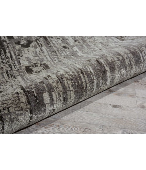 Nourison Twilight Round Area Rug TWI01 Silver 8' Round