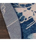 Nourison Tranquil Round Area Rug TRA08-Navy/Pink