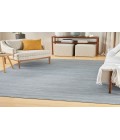 Nourison Washable Essentials Aqua WAE01 7 ft. 10 in. X 9 ft. 10 in. Rectangle Rug