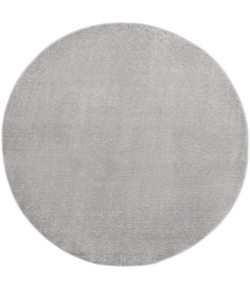 Nourison Essentials - Nre01 Silver Grey Area Rug 8 ft. X Round