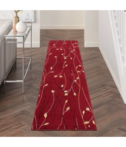 Nourison Home Grafix GRF15 Red 2 ft. 3 in. X 12 ft. Area Rug