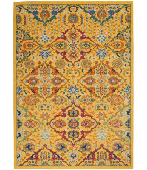 Nourison Allur Area Rug ALR03 Yellow Multicolor