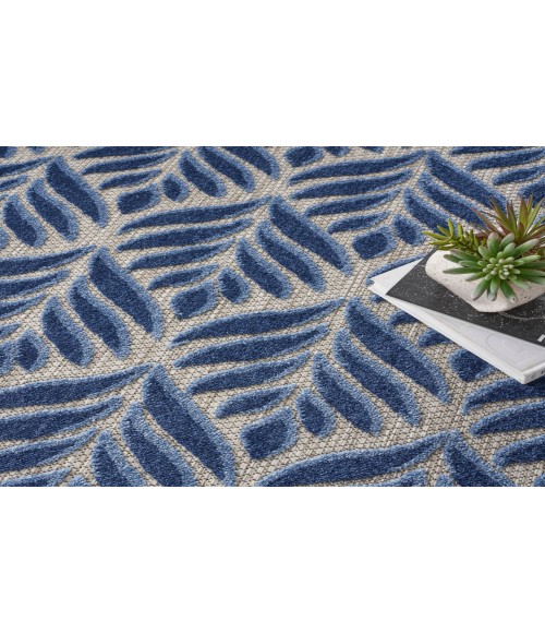 Nourison Aloha Blue ALH35 7’10” Round Rug