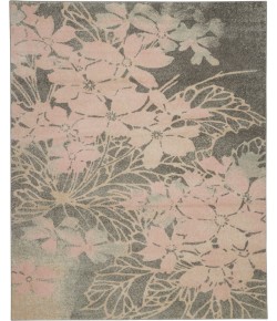 Nourison Tranquil(Traql) - Tra08 Grey Pink Area Rug 8 ft. X 10 ft. Rectangle