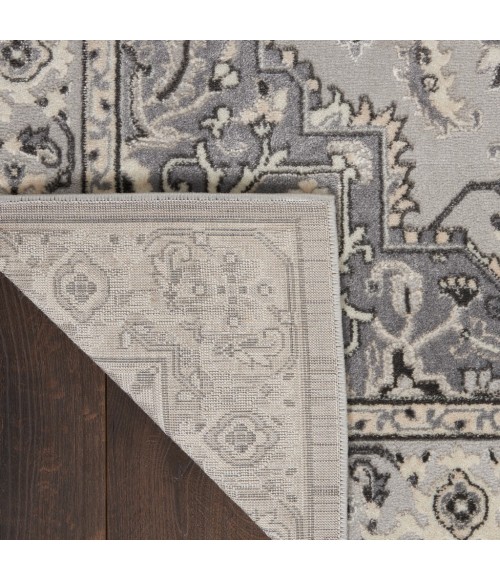 Nourison GRAND VILLA Area Rug Kathy Ireland Grand Villa Area Rug KI80-Grey