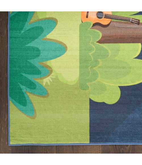 Nourison Home Imagination Navy Multicolor Rug IMA13 5 ft. X 7 ft. Rectangle - Rugs Town Nourison Home Imagination Navy Multicolor IMA13 5 ft. X 7 ft. Rectangle Rug