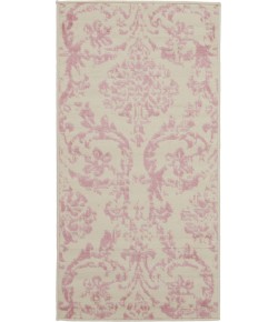 Nourison Jubilant - Jub09 Ivory Pink Area Rug 2 ft. X 4 ft. Rectangle