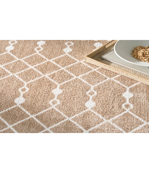 Nourison Astra Machine Washable Taupe ASW10 6 ft. 7 in. X 9 ft. Rectangle Rug