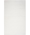 Nourison Washable Essentials Ivory Grey WAE01 5 ft. 3 in. X 7 ft. 3 in. Rectangle Rug