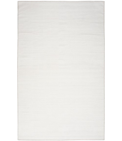 Nourison Washable Essentials Ivory Grey WAE01 5 ft. 3 in. X 7 ft. 3 in. Rectangle Rug