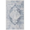 Nourison Astra Washables - Asw11 Blue Ivory Area Rug 2 ft. 2 in. X 4 ft. Rectangle