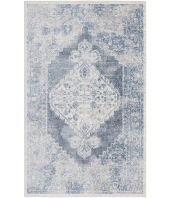 Nourison Astra Washables - Asw11 Blue Ivory Area Rug 2 ft. 2 in. X 4 ft. Rectangle
