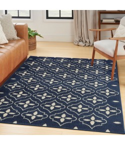Nourison Home Nourison Essentials Navy Ivory NRE04 4 ft. X 6 ft. Rectangle Rug