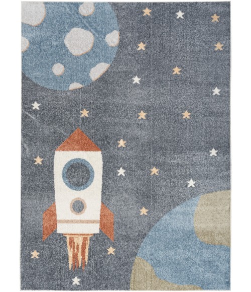 Nourison Astra Machine Washable Area Rug ASW06 Sky Blue