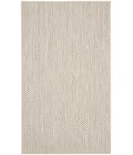 Nourison Courtyard Area Rug COU01 Ivory Silver 3' x 5'