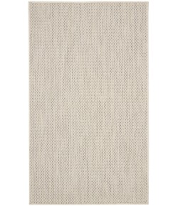 Nourison Courtyard - Cou01 Ivory Silver Area Rug 3 ft. X 5 ft. Rectangle