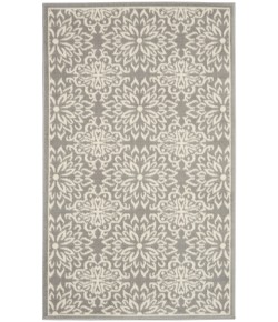 Nourison Jubilant - Jub06 Ivory Grey Area Rug 3 ft. X 5 ft. Rectangle