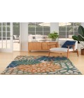 Nourison Aloha Blue Green ALH05 5 ft. 3 in. X 7 ft. 5 in. Rectangle Rug