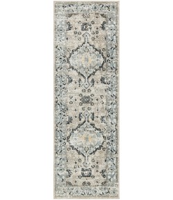 Nourison Home Washable Decor Taupe Blue WSD12 2 ft. X 6 ft. Rectangle Rug
