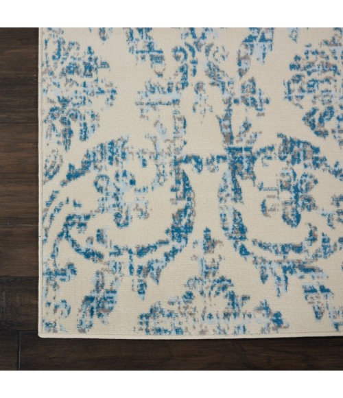 Nourison Jubilant Area Rug JUB09-Ivory/Blue