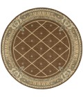 Nourison Ashton House Round Area Rug AS03-Mink