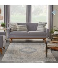 kathy ireland Home Malta Area Rug MAI11-Ivory/Blue