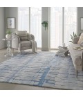 Nourison SYMMETRY Area Rug Nourison Symmetry Area Rug SMM04-Blue/Grey