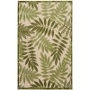 Nourison Aloha Ivory Green ALH18 5 ft. 3 in. X 7 ft. 5 in. Rectangle Rug