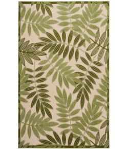Nourison Aloha Ivory Green ALH18 5 ft. 3 in. X 7 ft. 5 in. Rectangle Rug