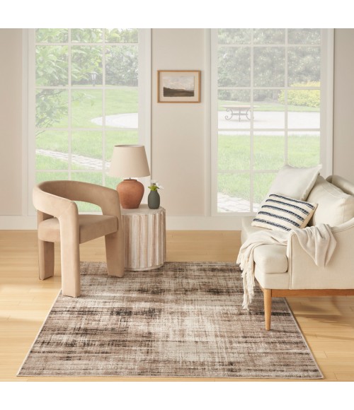 Nourison Home Washable Decor Ivory Mocha Rug WSD08 6 ft. 7 in. X 9 ft. Rectangle - Rugs Town Nourison Home Washable Decor Ivory Mocha WSD08 6 ft. 7 in. X 9 ft. Rectangle Rug