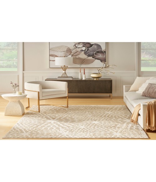 Nourison Ambiance Ivory Gold AMI02 3 ft. 11 in. X 5 ft. 11 in. Rectangle Rug