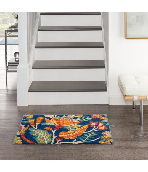 Nourison Allur Area Rug ALR09-Navy Multicolor