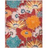 Nourison Allur - Alr06 Red Multicolor Area Rug 7 ft. 10 X 9 ft. 10 Rectangle