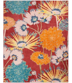Nourison Allur - Alr06 Red Multicolor Area Rug 7 ft. 10 X 9 ft. 10 Rectangle