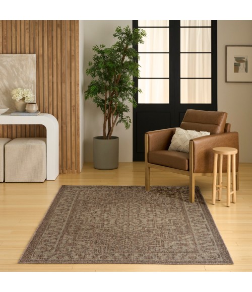 Nourison Tulum Brown TLM05 5 ft. 3 in. X 7 ft. Rect. Rug