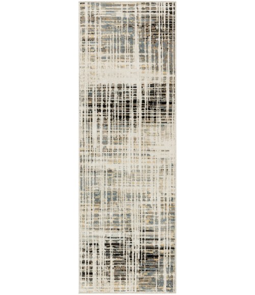Nourison Home Washable Decor Ivory Blue WSD07 2 ft. X 6 ft. Rectangle Rug